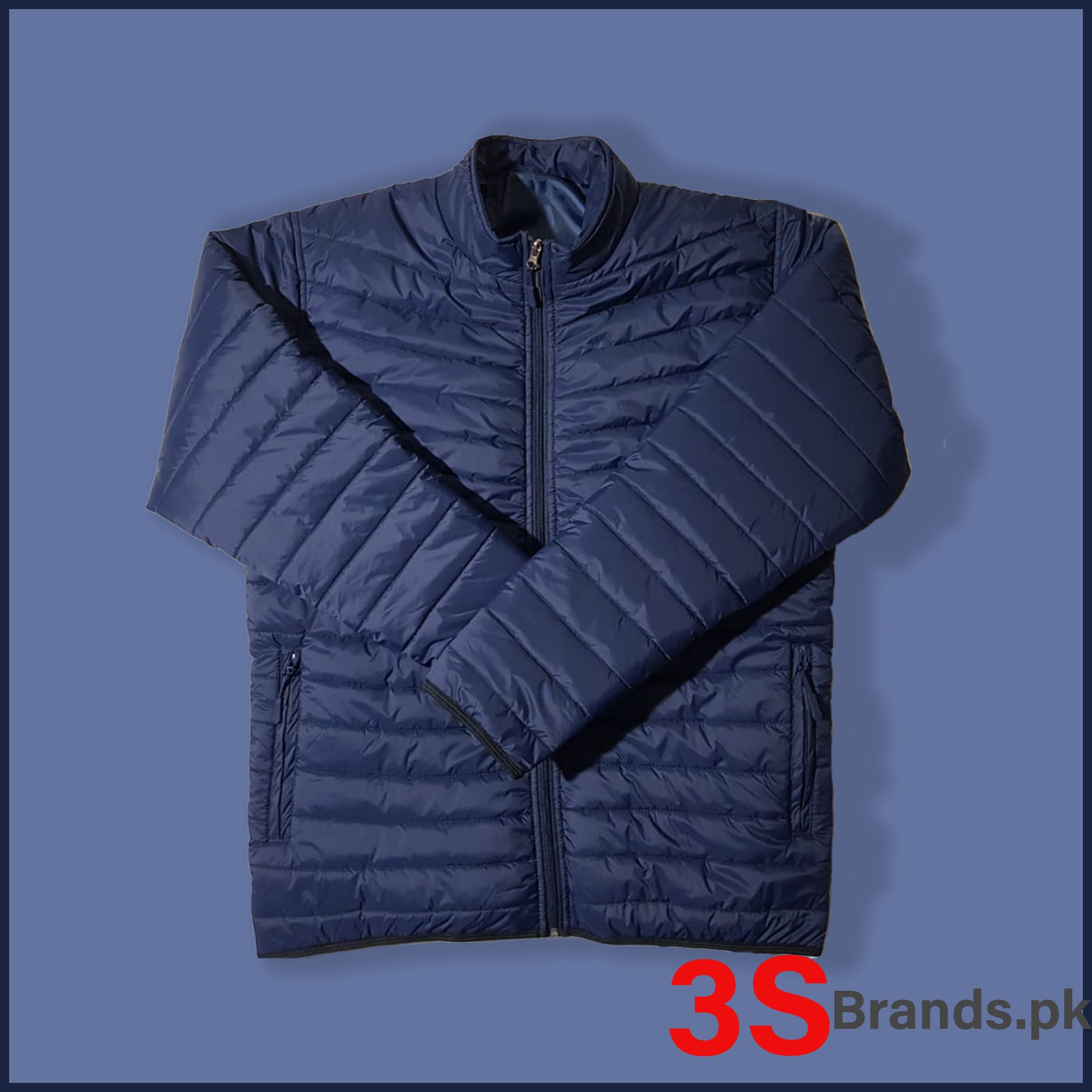 Quilted Puffer Jacket-Blue - 3sbrands.pk